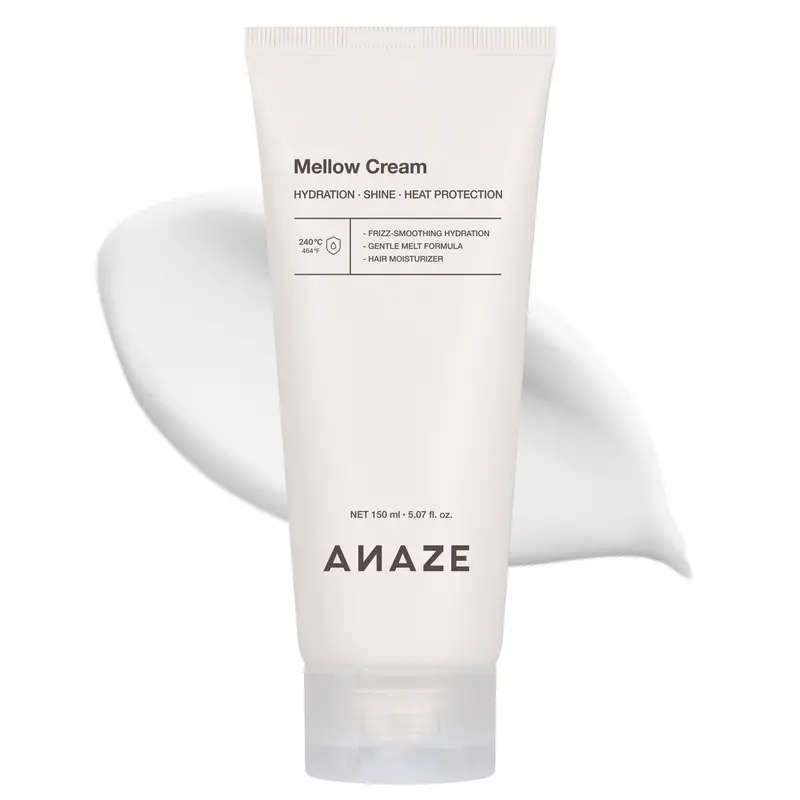 [ANAZE] Mellow Cream Hair Treatment 5.07 fl.oz (150 ml) | Leave-In Conditioner for Deep Moisture & Damage Repair, Instant Results on Dry, Frizzy, and Color-Treated Hair
