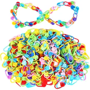 500 count Colorful Knitting Markers Crochet Clips, Knitting Crochet Stitch Markers, Stitch Counter  Clips for Knitting DIY Craft Plastic Safety Pins