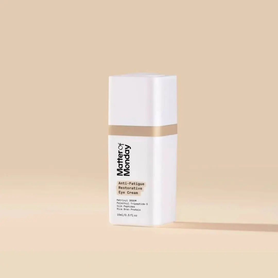 MATTER OF MONDAY Anti-Fatigue Restorative Eye Cream - Lifting & Firming Treatment - Reduces Wrinkles, Puffiness & Dark Circles - 15mL - Vegan & Dermatologist Approved Smooth Smooth