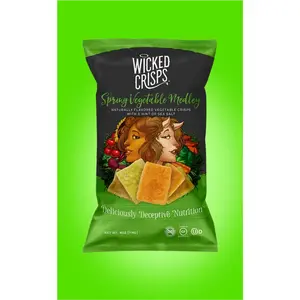 Wicked Crisps: Spring Vegetable Medley Crisps (4-Pack)