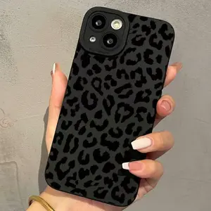 Leopard Pattern Phone Case, Full Covered Camera Protect Anti-fall Mobile Phone Protective Case, Shockproof Phone Cover for iPhone 16 Plus X XS Max 11 12 13 14 15 Pro Max, Fall Gift