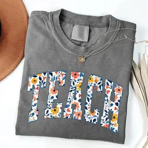 Floral Teach Shirt, Teacher Shirt, Back toSchool Tee, Teacher Gift, School Shirt, Teacher Life Shirt,Teacher Appreciation