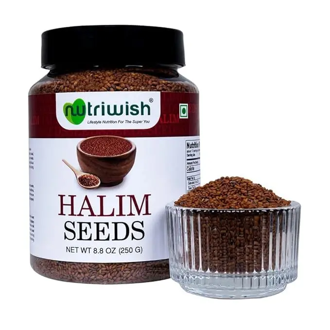 Nutriwish Halim Seeds | Premium Garden Cress Seeds | Aromatic Culinary Ingredient | 100% Natural | Vegan & Gluten-Free | Bold Taste | 8.8 oz - Spice, Flavor