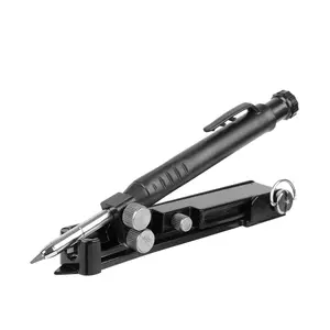 Multi-function Scribing Tool, DIY Woodworking Contour Gauge Scribe Compass Tool, Adjustable Aluminum Alloy Scribing Tool, Profile Scribing Ruler, Measuring Ruler