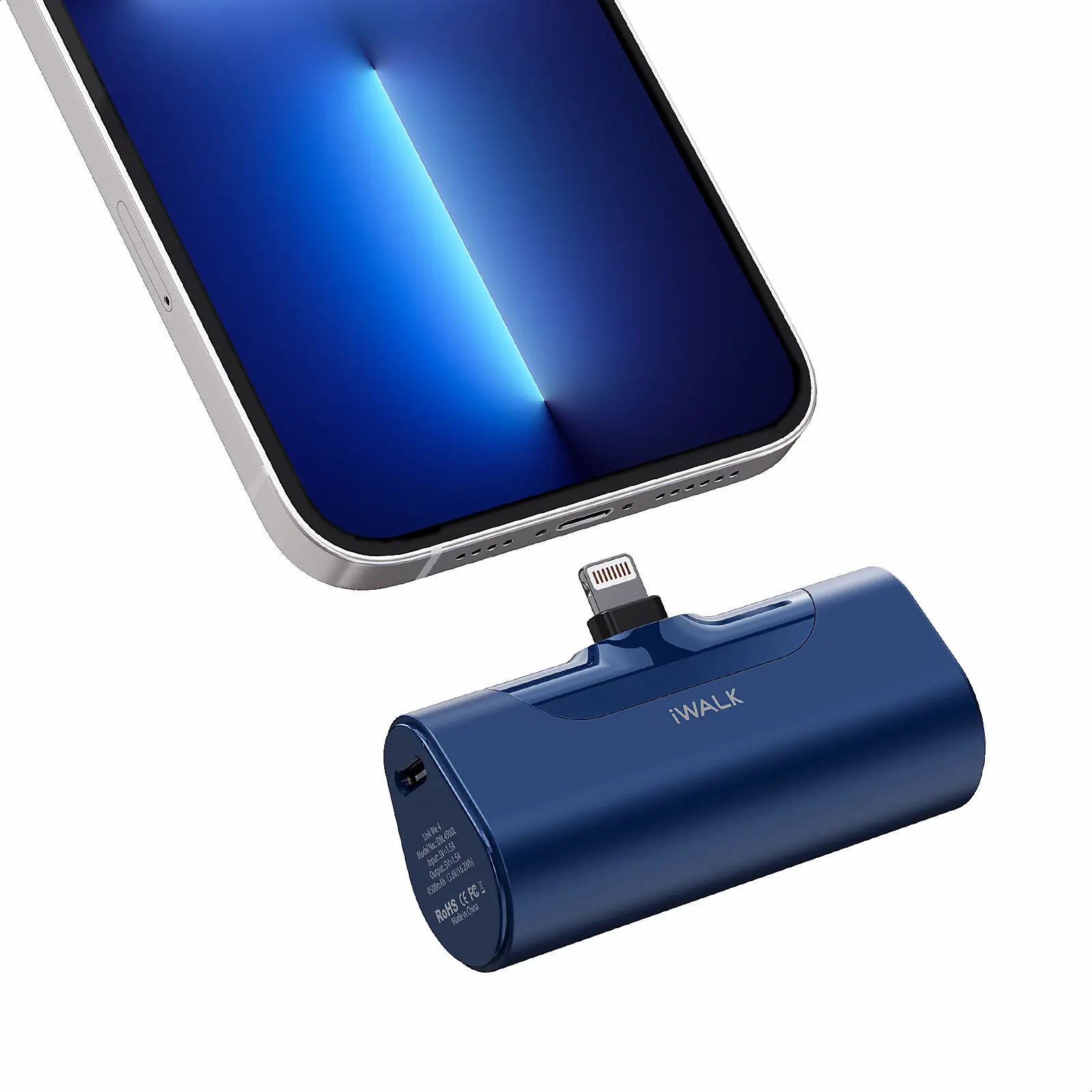 iWALK Small Portable Charger 4500mAh Ultra-Compact Power Bank Cute Battery Pack Compatible with iPhone 14/14 Pro Max/13/13 Pro Max/12/12 Pro Max/11 Pro/XS Max/XR/X/8/7/6/Plus Airpods and Black