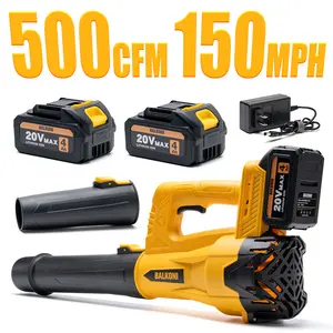 Cordless Electrice Leaf Blower Handheld Battery Powered Leaf Blower 150 MPH MAX Speed With 20V MAX 1/2* 4.0AH Battery & 1 Fast Charger, Lightweight Lawn Blower High Speed Lawn Blower， Powerful Patio Air Blower For Garden Yard Cleanup Leaves& Debris & Snow