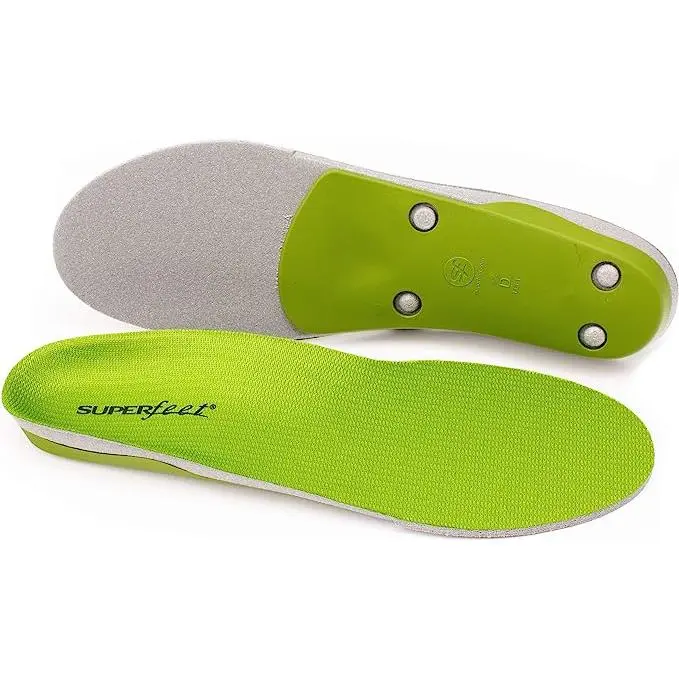 Superfeet Green High Arch Orthotic Insole - WIDE (Unisex) - Green