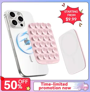 MagSuction Max Magnetic Suction Phone Mount for MagSafe, Hands-Free Phone Holder, Compatible with iPhone MagSafe Phone Case, Perfect for TikTok Videos and Selfies