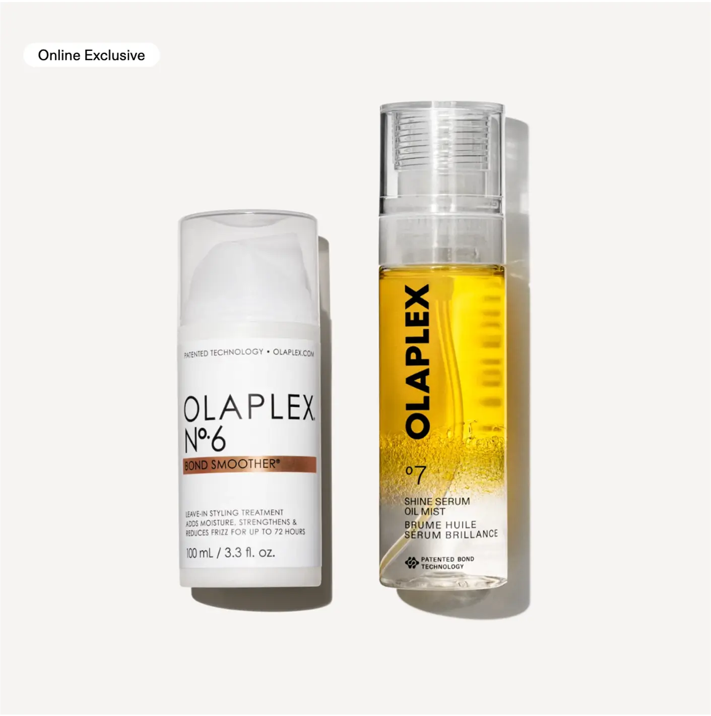 OLAPLEX Smooth + Shine Duo - Anti-Frizz Styling Cream + 2-in-1 Replenishing Repair Treatment for Smooth, Hydrate + Add Shine