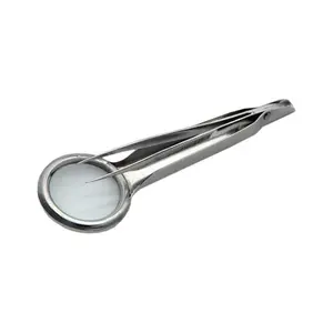 Magnifying Glass with Precision Tweezers and Splinter Tweezers