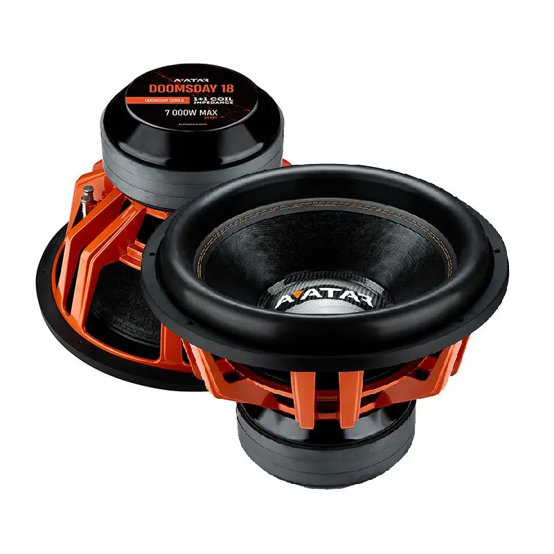 Avatar Doomsday Manual 18" D1/D2 Single Unit High-Power Car Audio Subwoofer Speaker - 3500W RMS