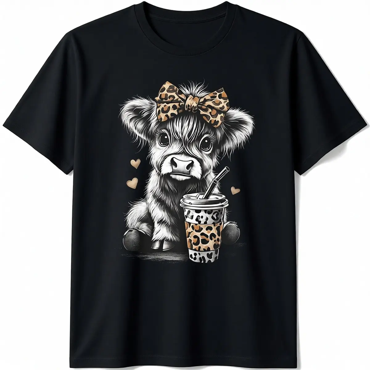 Highland Cow Valentine Sweatshirt or Tshirt