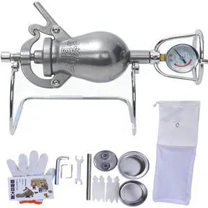 Popcorn Machine, 100ml High Pressure Popcorn Maker, Chinese Traditional OldFashioned Pop Corn Machine, Steel Mini Hand Cannon Food Amplifier