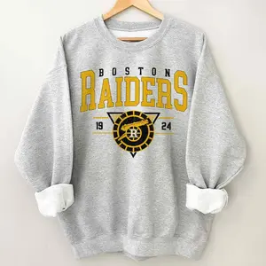 Vintage 90s Boston Raiders Sweatshirt, Crewneck Boston Raiders Sweatshirt, Heated Rivalry Hockey  Hudson Williams Connor Storrie Sweatshirt