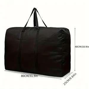 1 sturdy oversized storage bag for moving, travel, and dorms - Durable luggage bag with double zippers and reinforced handles (for vehicles)