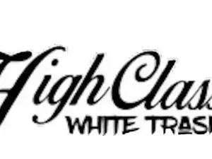 High Class White Trash Decal - Permanent Vinyl Window Car Sticker