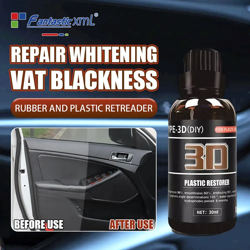 Crystallization coating for plasticparts, crystallization coating forautomobile plastic parts, plasticrenovation coating, automobileinterior renovation agent, long-lastingplastic renovation agent