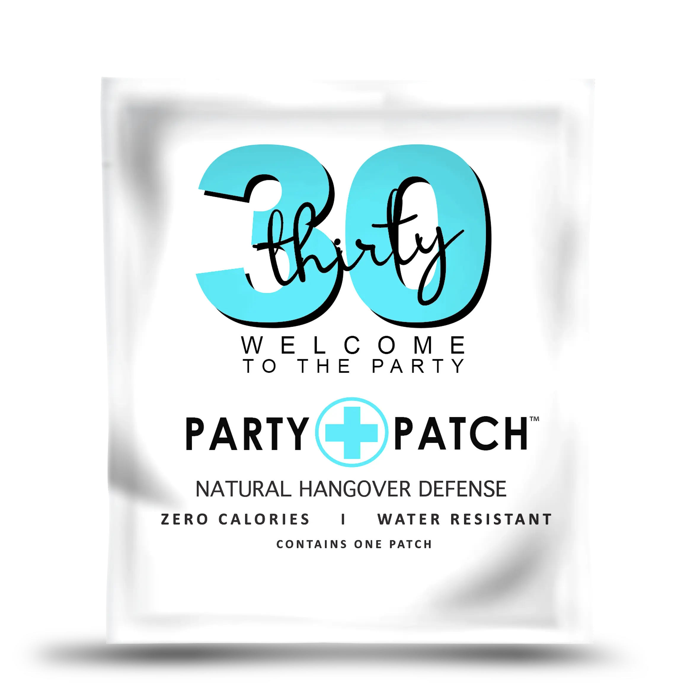 30th Birthday Party Patch - 0-Calorie, Water-Resistant Recovery Patch for Celebrating 30 Birthdays (Party & Nights Out Use)
