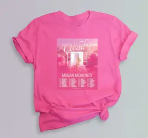 Pink TOUR Singer Megan Moroney Cloud 9 Christmas T-Shirt, Vintage Country Music Concert, Pink Cloud Aesthetic Western Graphic Gift Fans Tee