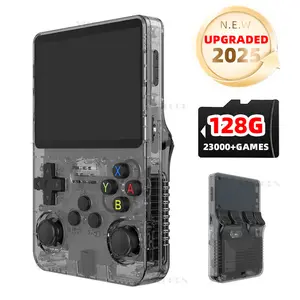 [2025 NEW] R36S Handheld Game Console, 128G, for Gift- 3.5 Inch 50+Emulators for N64 PSP PS1 SNES Retro Video Game with One-click Acceleration Support Cheat Mode Team Battle WiFi