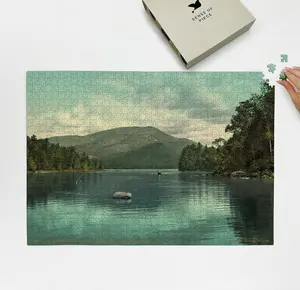 1902 | Blue Mountain from Eagle Lake | Adirondack Mountains, New York | NY | 1000 Piece Adult Jigsaw Puzzle | Fun Indoor Activity