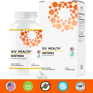 GIV HEALTH Dietrim - Advanced Food Noise, Natural Energy & Focus Dietary Supplement, 60 Capsules, Vegan, Non-GMO, Gluten-Free, Caffeine-Free, Made in USA - Edible