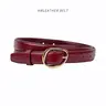 【Black Friday】Women's New Waterdrop Alloy Buckle Belt, Premium PU Leather Casual Dress Belt, Multiple Colors for Business Suits and Casual Jeans, Versatile Daily Accessory, Fashionable and Practical