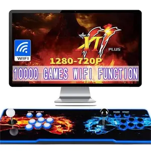 【Value for Money Bundle】10000 Games in 1 Arcade Game Console ,Treasure 3D Double Stick,26800 Classic Arcade Game,Search Games, Support 3D Games,Favorite List, 4 Players Online Game,1280X720 Full HD Video Game