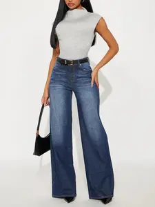 Shock And Awe Vintage Tinted Baggy Jeans - Dark Wash