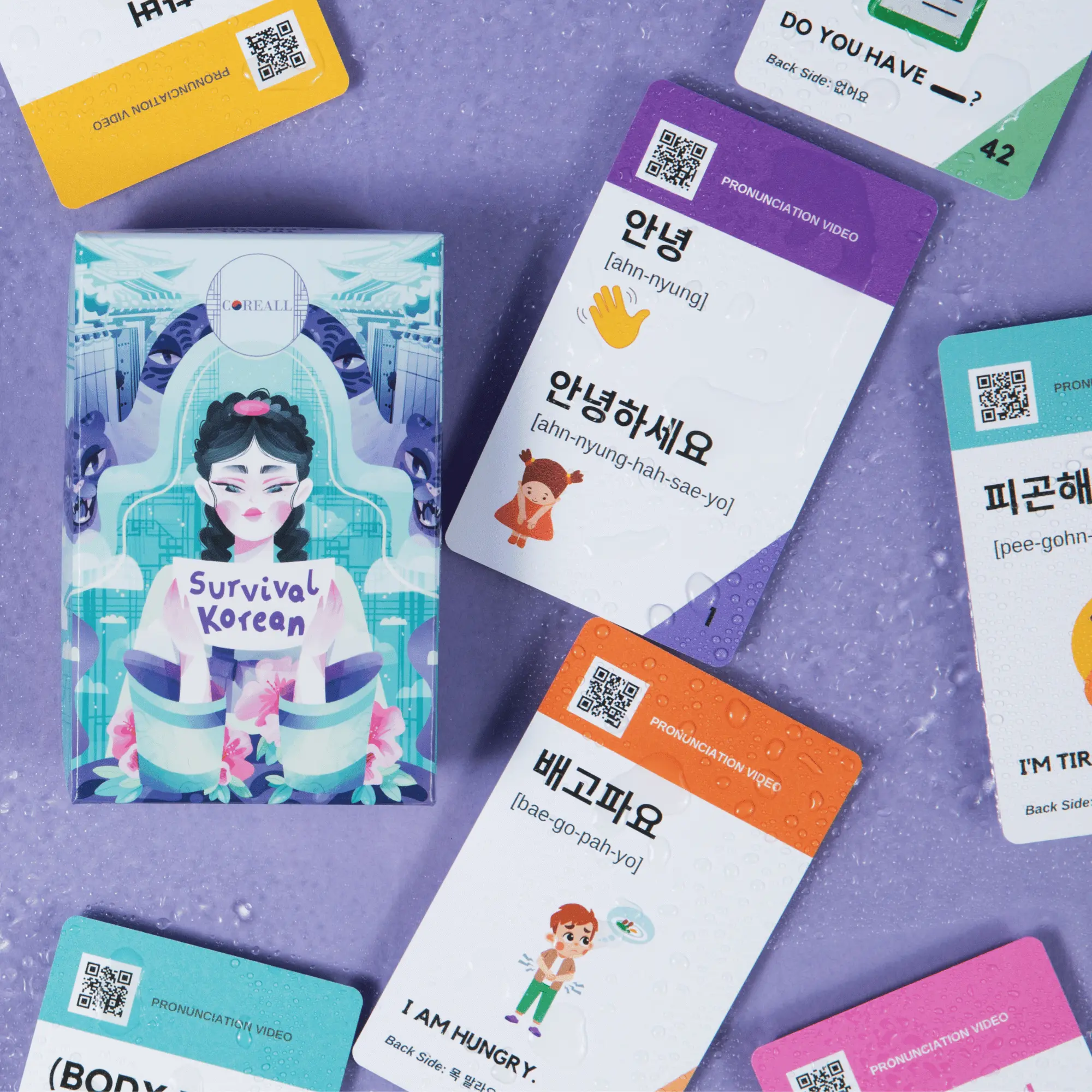 (SUPERB) COREALL Survival Korean Travel Flashcards