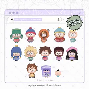 south park glitter stickers
