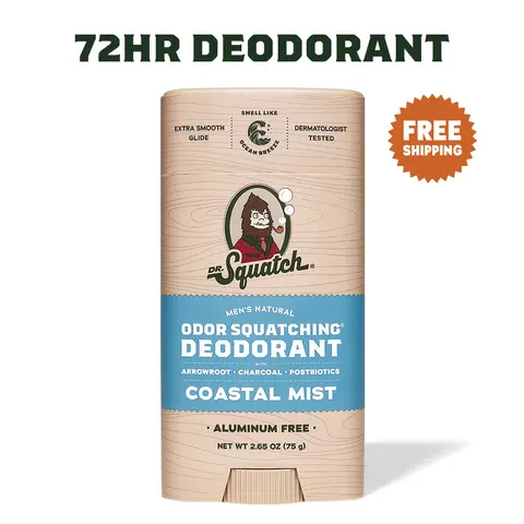 Dr. Squatch 72HR Natural Deodorant - Body Care for Men