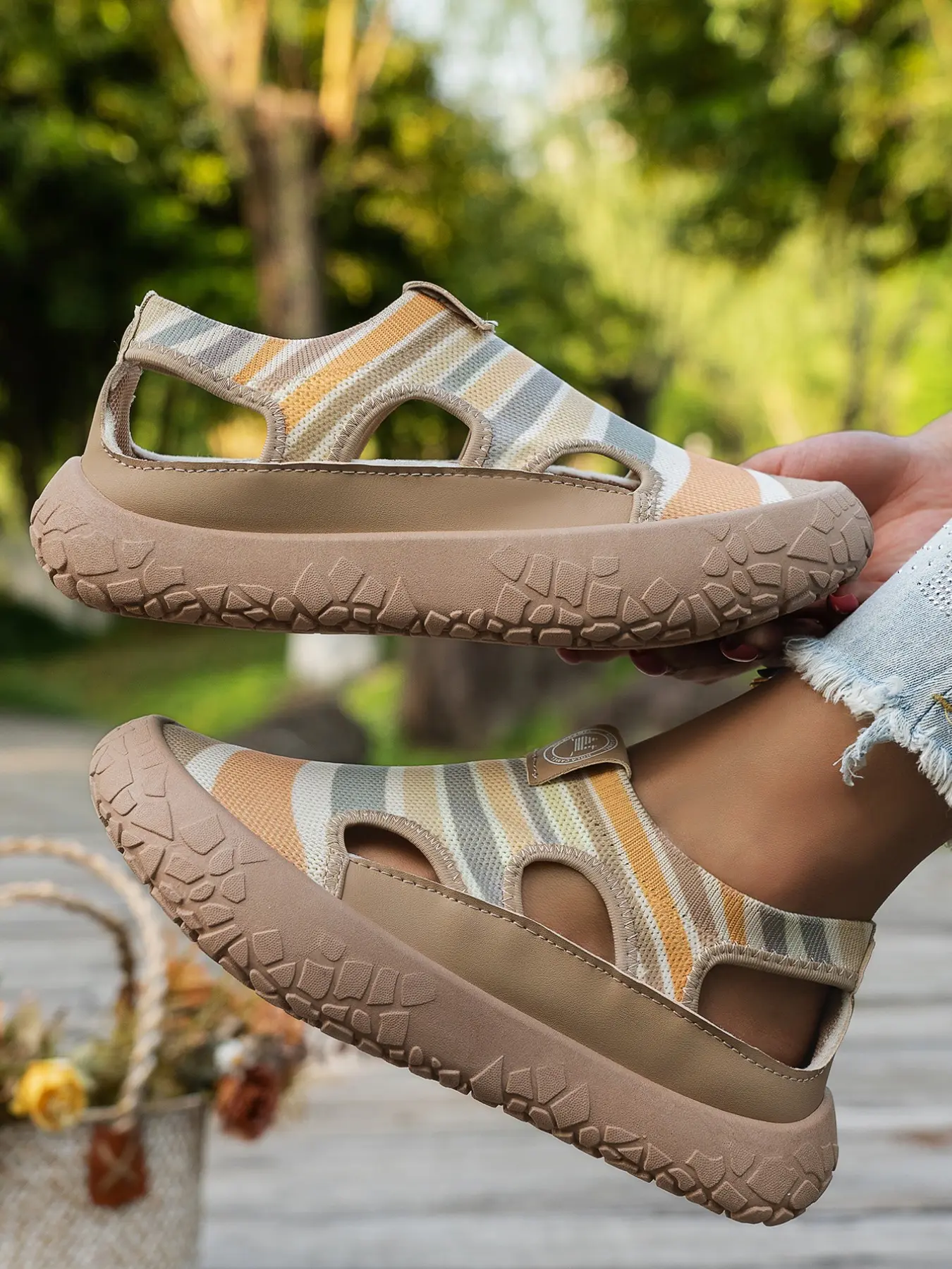 Women's Summer Slip-On Sneakers, Breathable Textile Low Top, Comfortable Rubber Sole, Casual All-Season Footwear, Round Toe Design, Casual Breathable Shoes