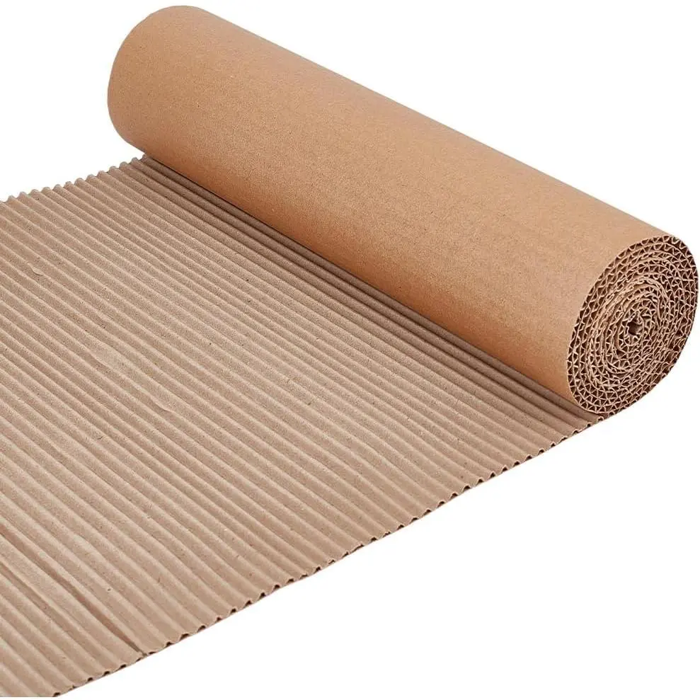 Brown Single-Face Corrugated Cardboard Roll - Home Supplies, 78.74x11.81in/30cm, 2.5mm Thick, 2m Long, Rust-Resistant Wrap, Can Be Transformed Into DIY Props, For Gift Packing, Home Organization, Arts And Crafts, 78.74 X 11.81 Inch
