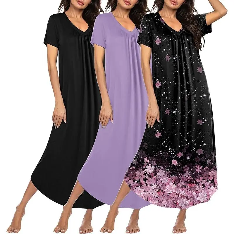 Black/Black Floral/Light Purple