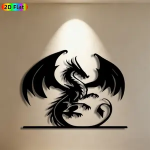 1pc Dragon Metal Wall Art,Dynamic Dragon Statue Mural, Ideal Gift for New Year, Halloween, Mythology Enthusiasts, Weather-Resistant Metal Wall Decor Wall Sculptures, Perfect for Home Wall & Garden Fence, Unique Mythical Decor
