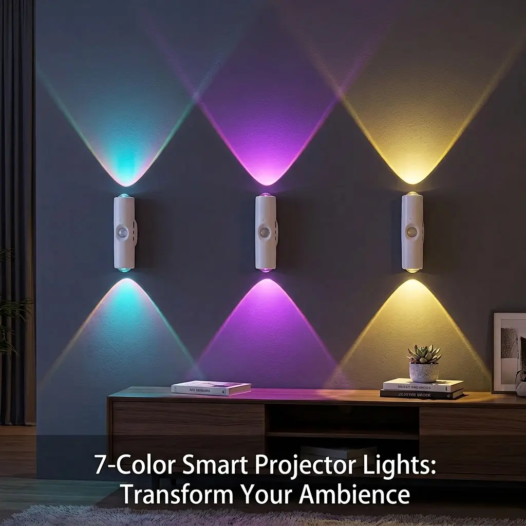 RGB Dynamic Color Changing LED Wall Lamp - Motion Sensor, Remote Control, Magnetic Stick-On, No-Drill, USB Rechargeable Cordless Night Light for Stairs, Hallway, Light Up Your Space Festive Home Decor