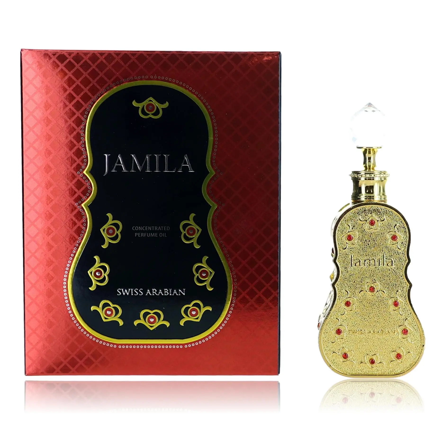 Jamila Concentrated Roll-on Perfume Oil for Women with a Musk-Sandalwood and Vanilla Wood Scent, 0.5 fl oz, Vanilla Scents, Roll-On Oil Women's Fragrance, Wood Scent Women's Fragrance