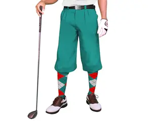 Golfknickers.com 'Par 3' Mens Teal Microfiber Golf Knickers