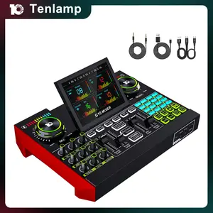 Tenlamp G10 live sound card kit, DSP professional chip, plug and play, custom sound effects, clear sound quality, suitable for gaming, singing, DJ and streaming