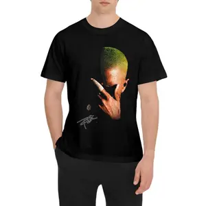 [100% Cotton] Frank Ocean Blonde Graphic Tee, Menswear Crew Neck Rap Streetwear T-Shirt, Unisex Casual Regular Fit Cotton Tops, Good Vintage Hip-Hop BRetro Apparel, Men Round Neck Y2K Music Graphic Tees