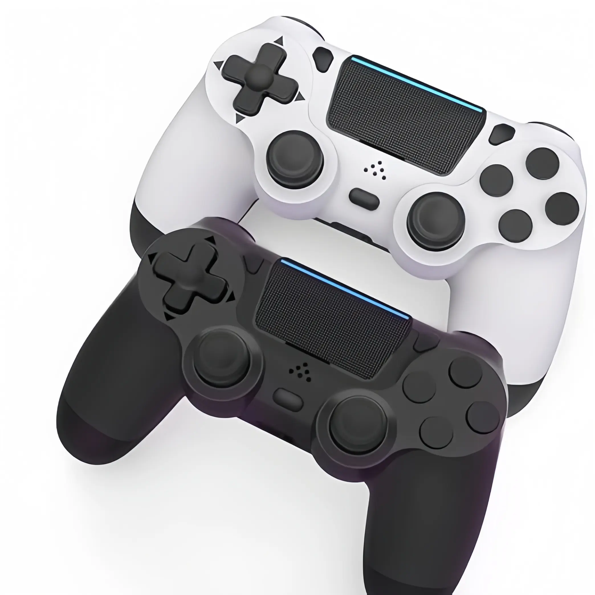 2 Pack Wireless Controller for PS4,Remote Controller with 6-Axis Motion Sensor, Sensitive Touch Pad, Built-in Speaker & Headphone Jack, Compatible with PlayStation 4/Pro/Slim/PC Video Game Stick Console Smartphone