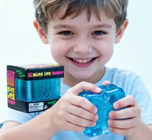 Schylling NeeDoh Nice Cube Giant Squishy - Fun Squeeze Sensory Toy & Back to School Gift