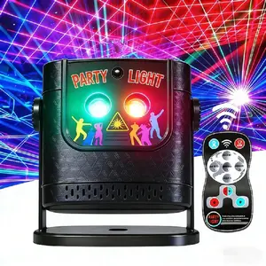 Party light DJ disco lights, laser stroboscopic light USB-powered projectors and remote controls, portable family gatherings, camping, Christmas and Halloween illuminated parties, festival small gifts