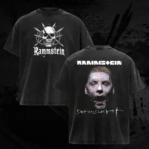 Vintage Rammstein T-Shirt – Justin Reed , Gift for band fans, Men's and women's round neck cotton casual T-shirt, Beautiful graphic T-shirt Top Womenswear Breathable Everyday