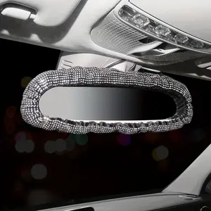 1PC Car rearview mirror cover, universal shiny rhinestone car rearview mirror decoration, Car Decorations, Automotive Decoration, Car Accessories
