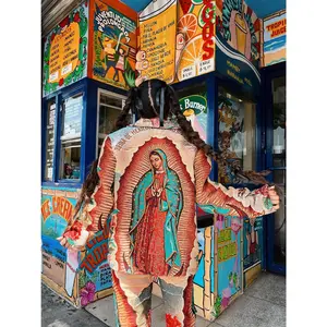 Virgencita Tapestry Zipper Jacket