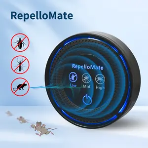 RepelloMate Ultrasonic Plug-In Repeller – Upgraded 3-Mode Indoor Control for Mice, Rats, Cockroaches, Spiders & Mosquitoes – Safe, Eco-Friendly Household Electronic Device