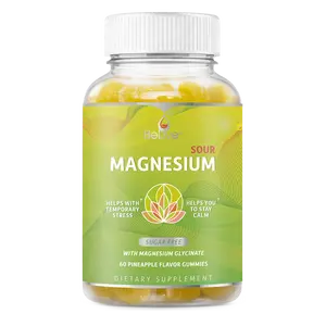 BeLive Magnesium Gummies 200mg - 60 Ct | Magnesium Glycinate Supplements for Relaxation, Stress Relief, and Sleep for Adults & Kids - Tasty and Tangy Pineapple Flavor