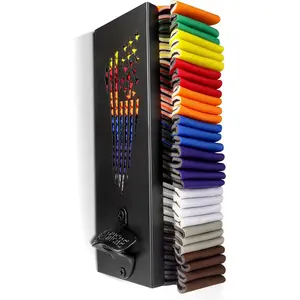 2 in 1 Can Cooler Holder with Bottle Opener,  Can Sleeves Storage Organizer and Dispenser for Home Family Bar, Metal, 12", Christmas Gifts for Men Dad